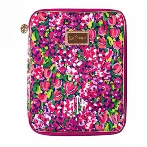 Lilly Pulitzer Wild Confetti Folio Vibrant Floral Tablet Case in hot pink